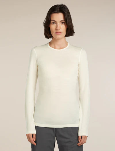 Icebreaker Womens Merino 200 Oasis LS Crewe UNDYED