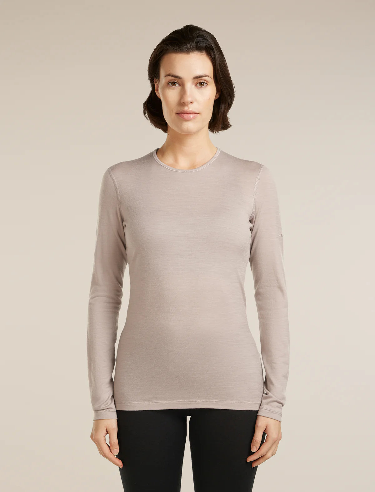 Icebreaker Womens Merino 200 Oasis LS Crewe Pink Quartz
