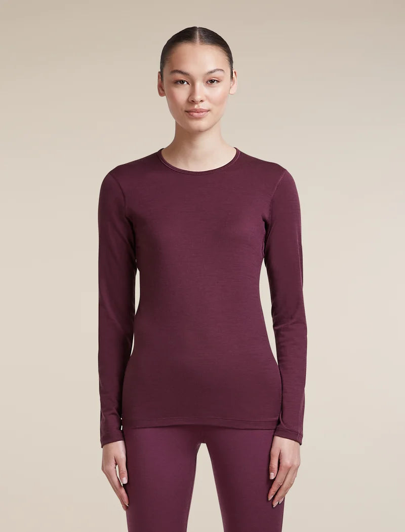 Icebreaker Womens Merino 200 Oasis LS Crewe
