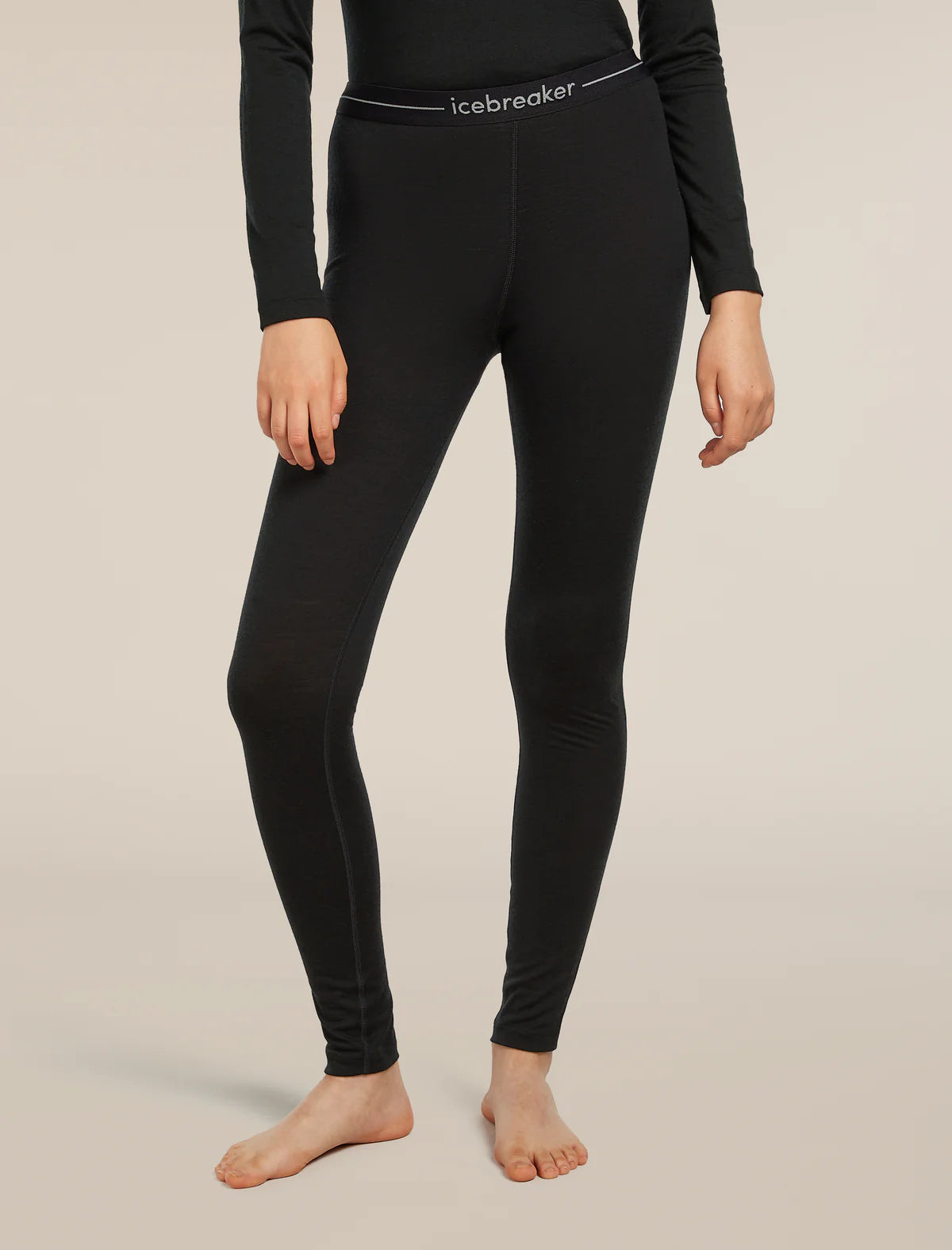 Icebreaker Womens Merino 200 Oasis Leggings Black