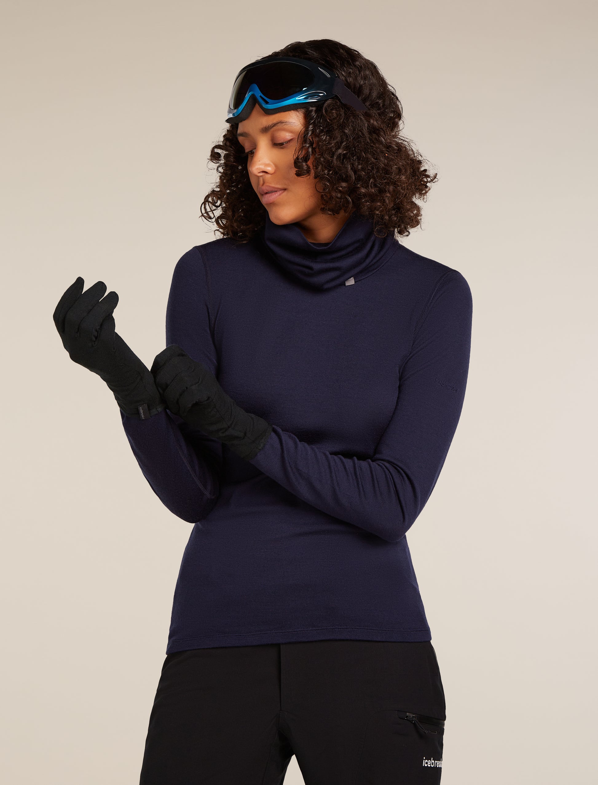 Icebreaker Merino 260 Tech Glove Liner Medium Black