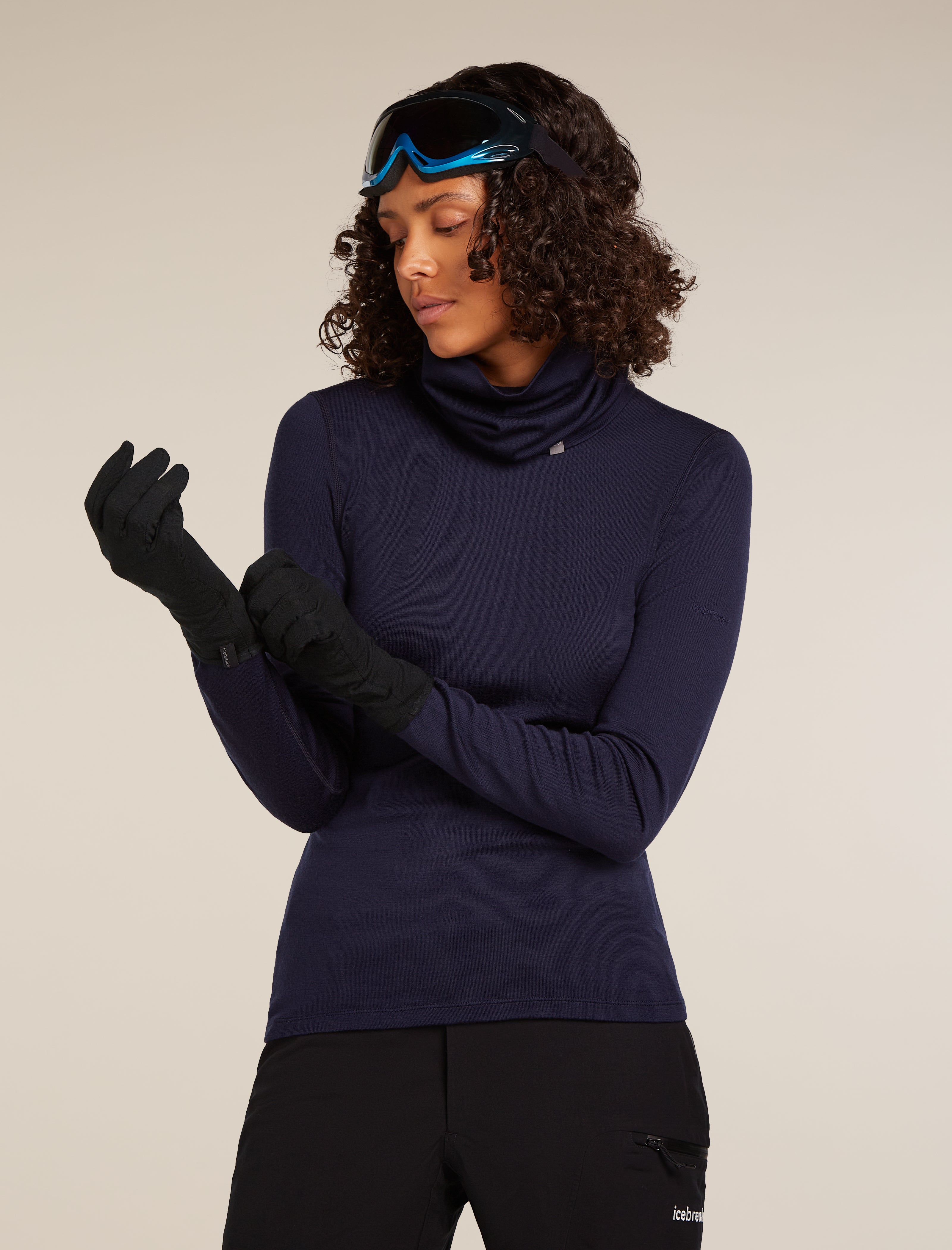 Icebreaker Merino 260 Tech Glove Liner Medium Black