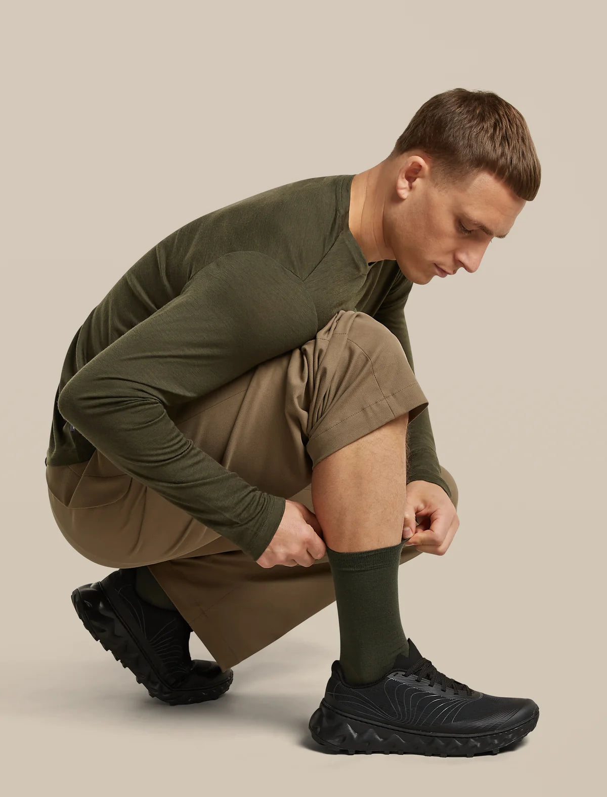 Icebreaker Mens Merino Lifestyle Fine Gauge Crew