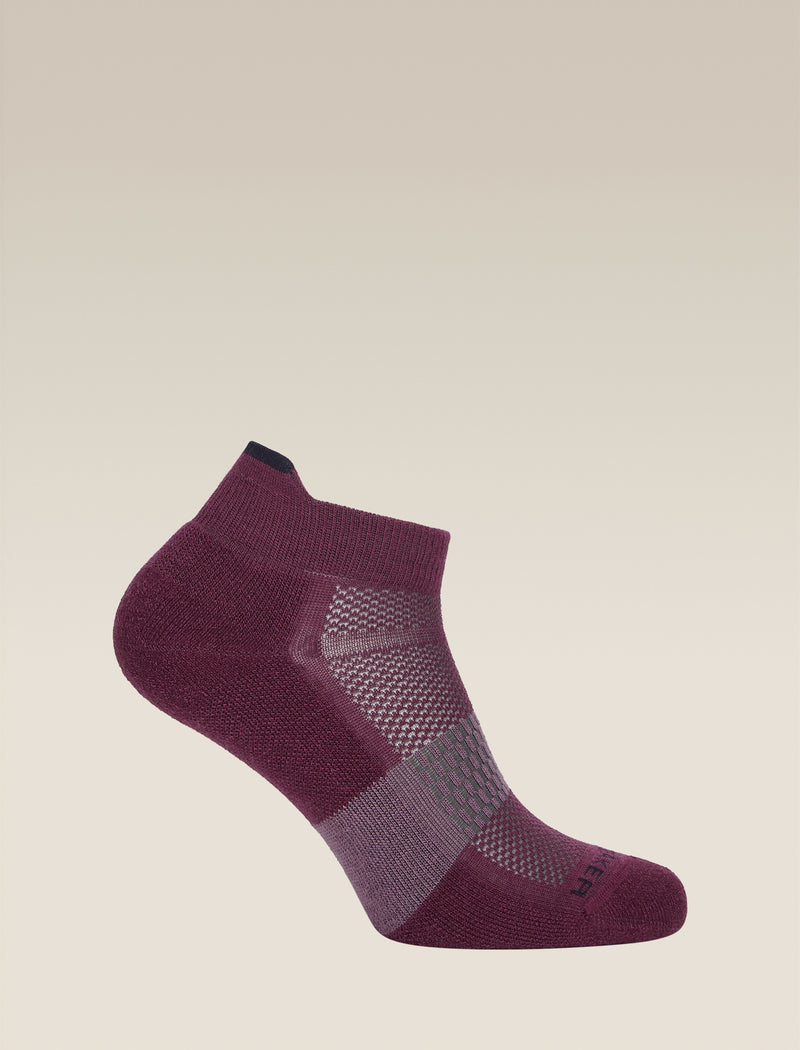 Icebreaker Womens Merino Multisport Light Micro Dark Berry Midnight Navy Grey Plum
