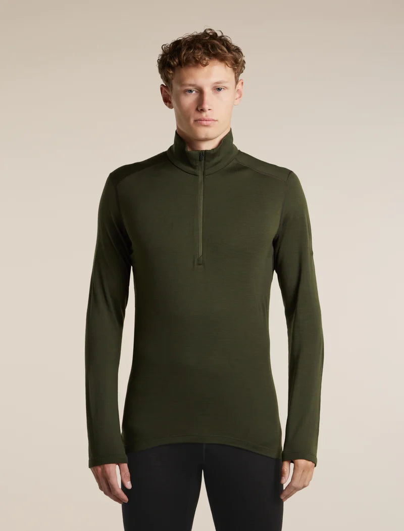 Icebreaker Mens Merino 260 Oasis LS Half Zip Dark Loden