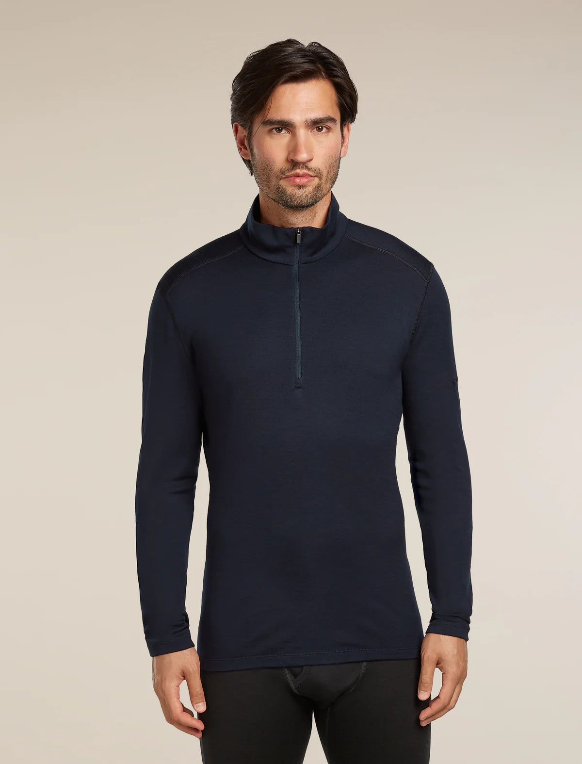 Icebreaker Mens Merino 260 Tech LS Half Zip Midnight Navy