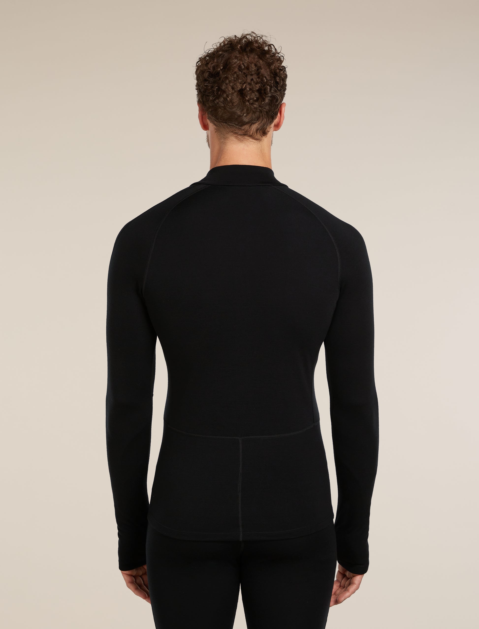Icebreaker Mens 300 MerinoFine Polar LS Half Zip 2XL Black