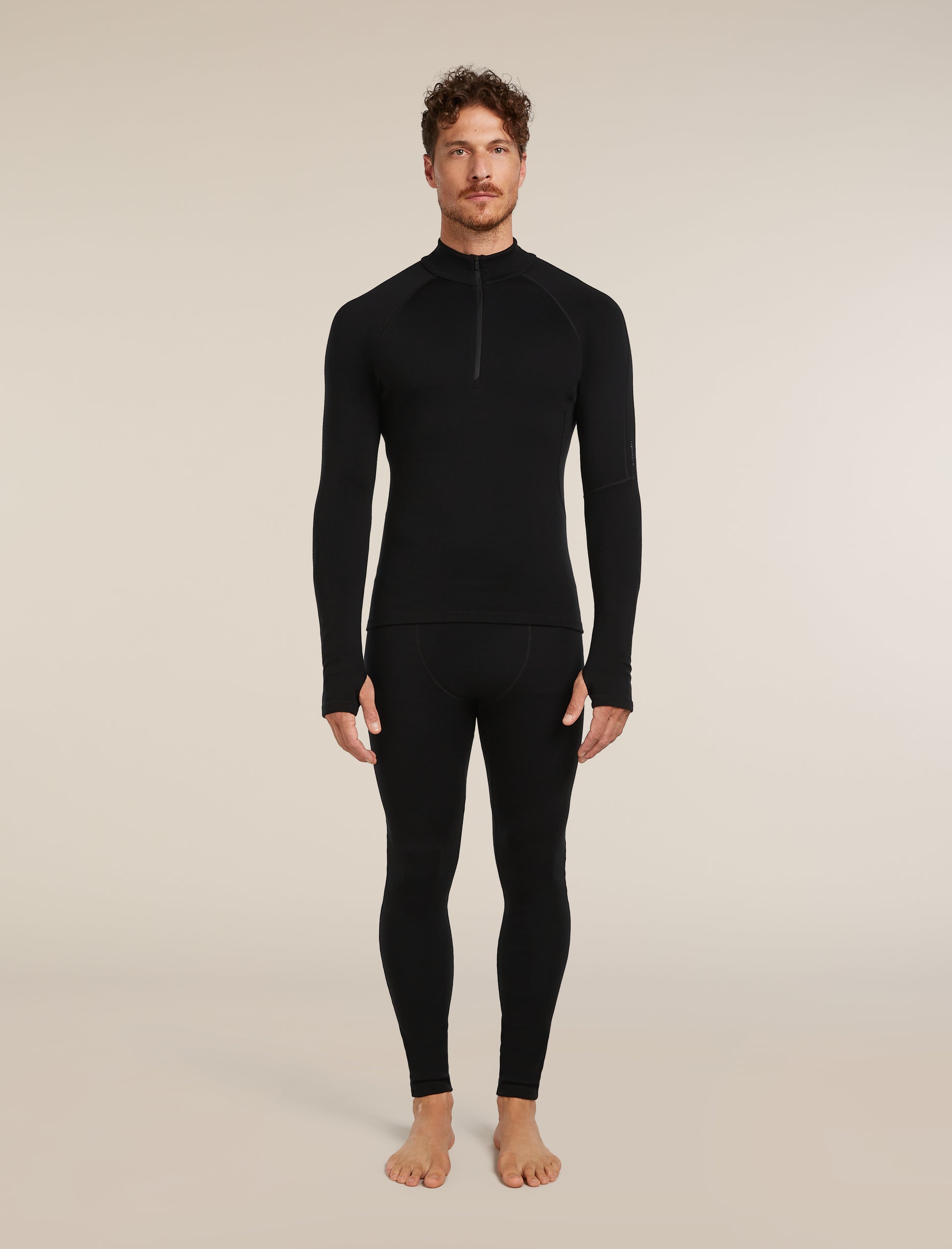 Icebreaker Mens 300 MerinoFine Polar LS Half Zip 2XL Java