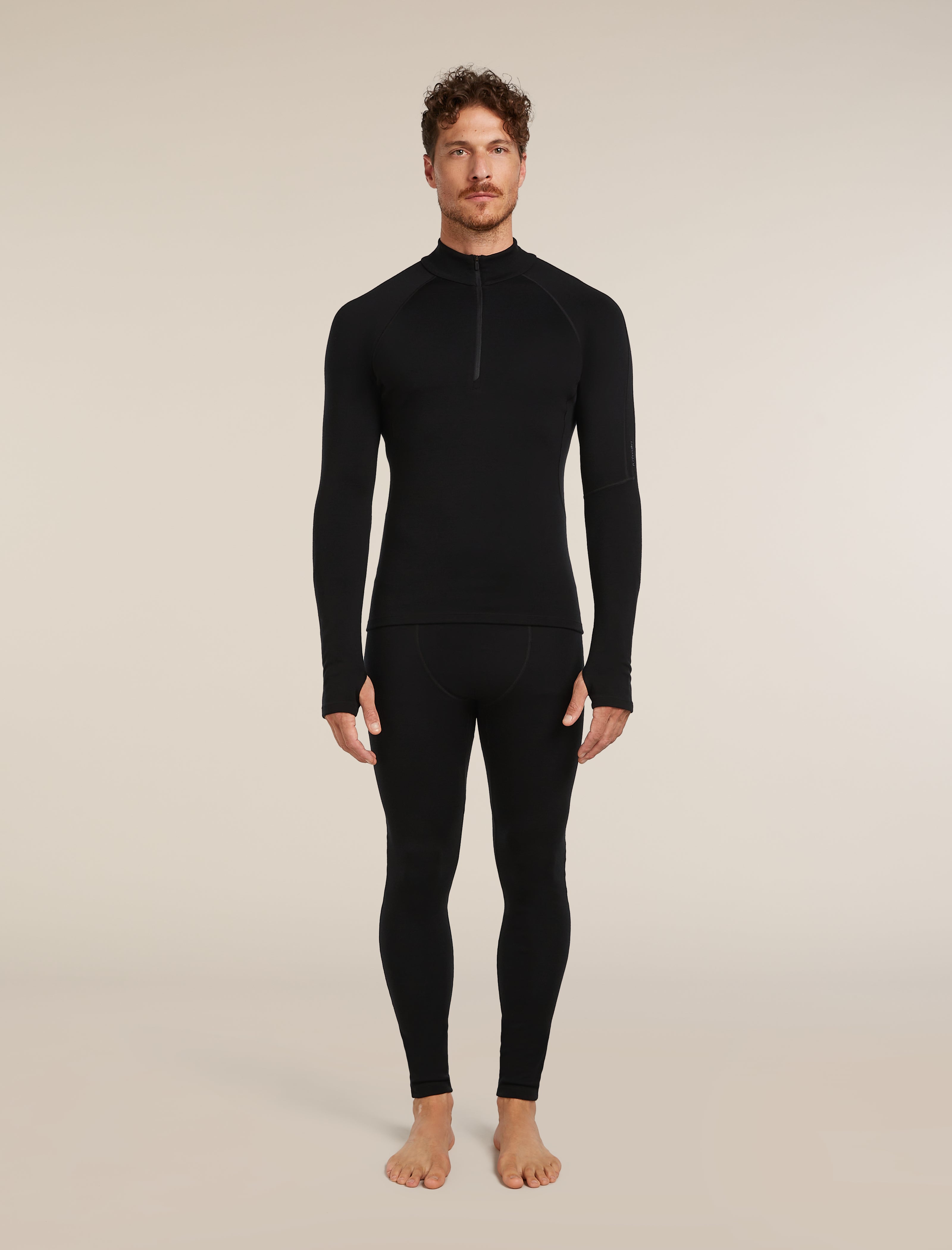 Icebreaker Mens 300 MerinoFine Polar LS Half Zip 2XL Java