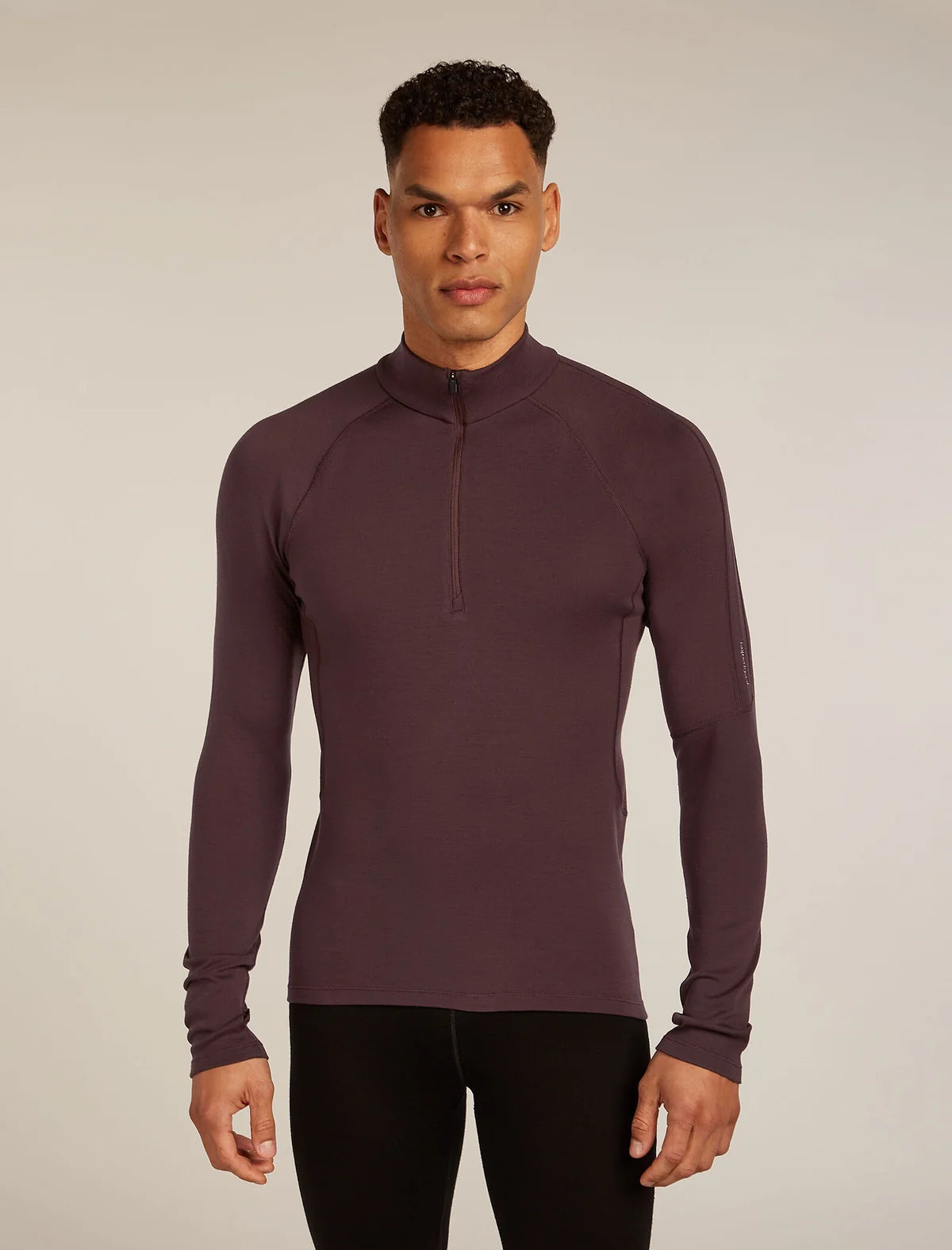 Icebreaker Mens 300 MerinoFine Polar LS Half Zip Java