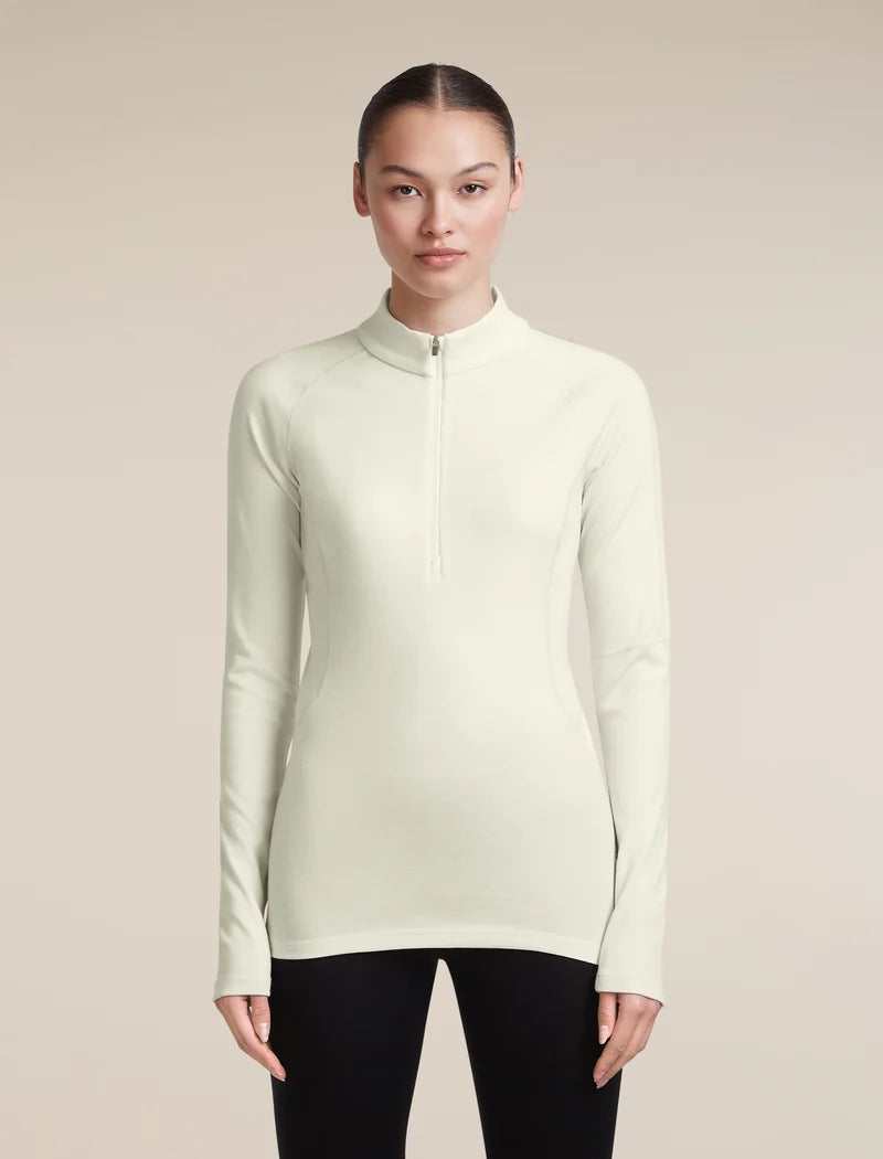 Icebreaker Womens 300 MerinoFine Polar LS Half Zip UNDYED