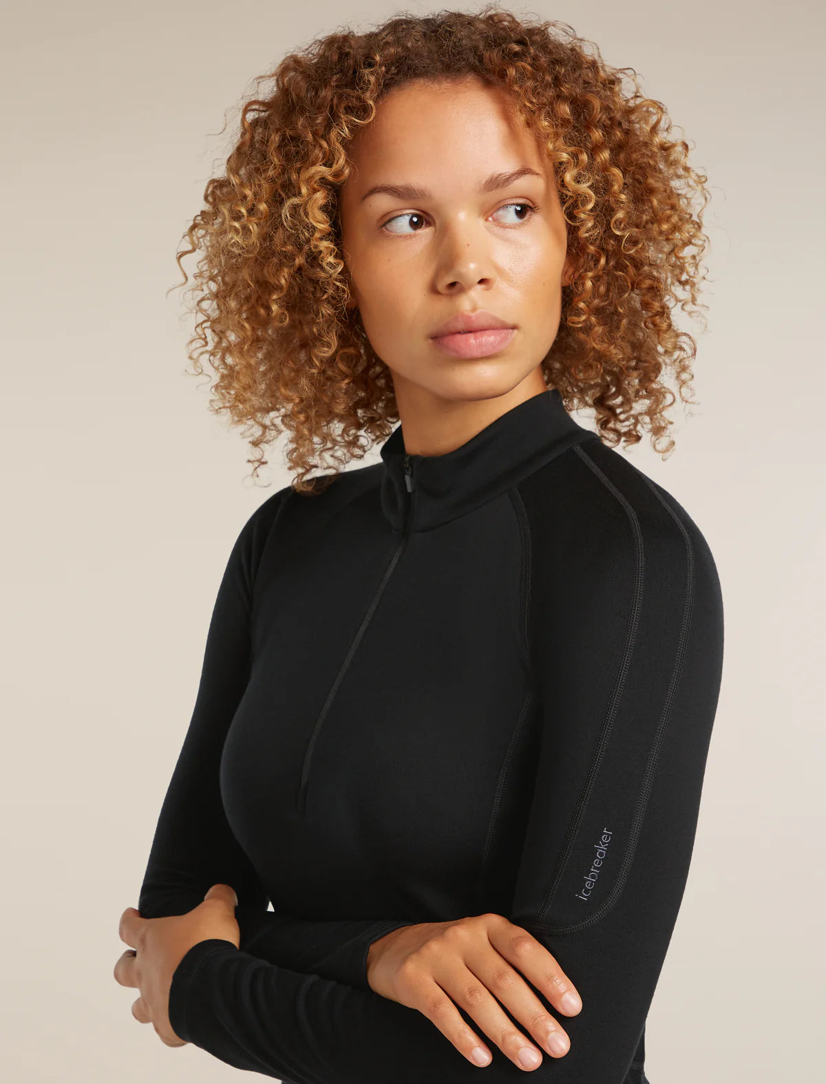 Icebreaker Womens 300 MerinoFine Polar LS Half Zip