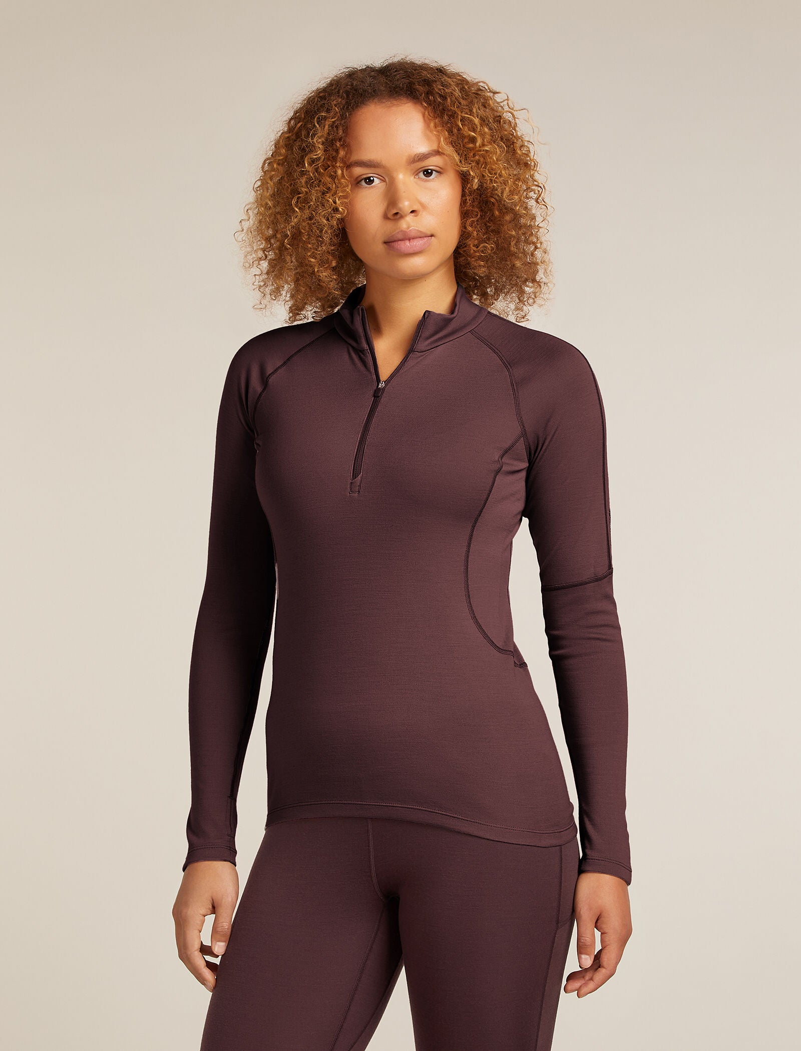 Icebreaker Womens 300 MerinoFine Polar Long Sleeve Half Zip
