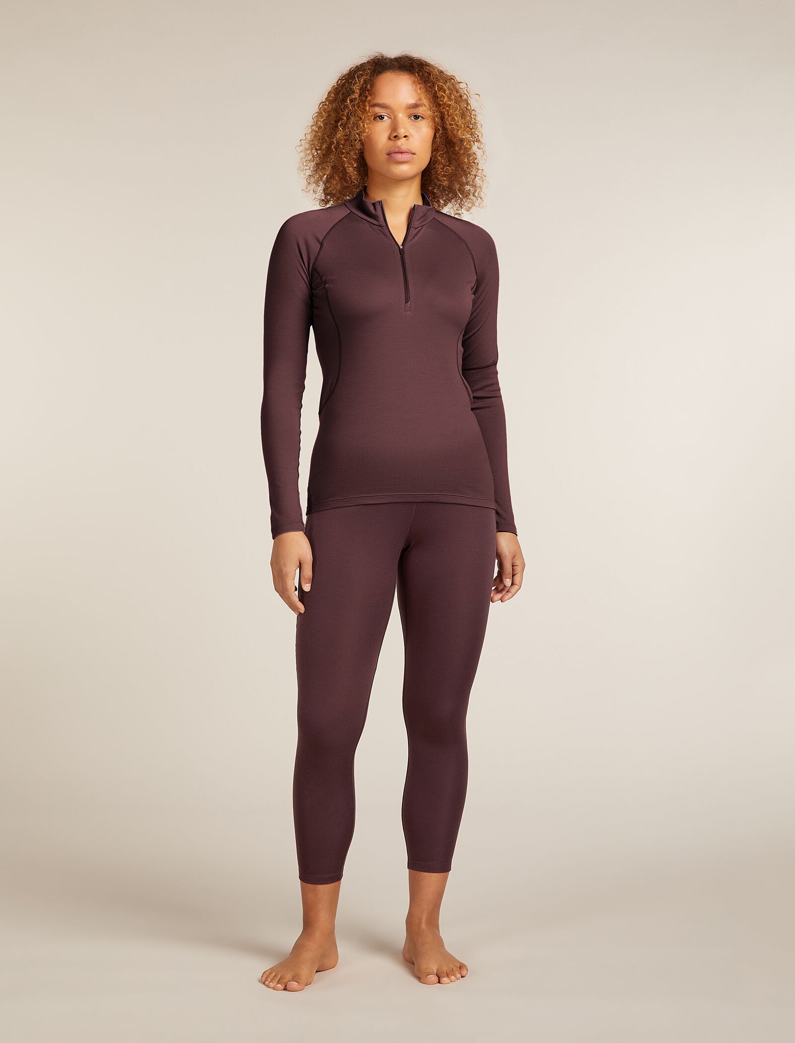 Icebreaker Womens 300 MerinoFine Polar Long Sleeve Half Zip