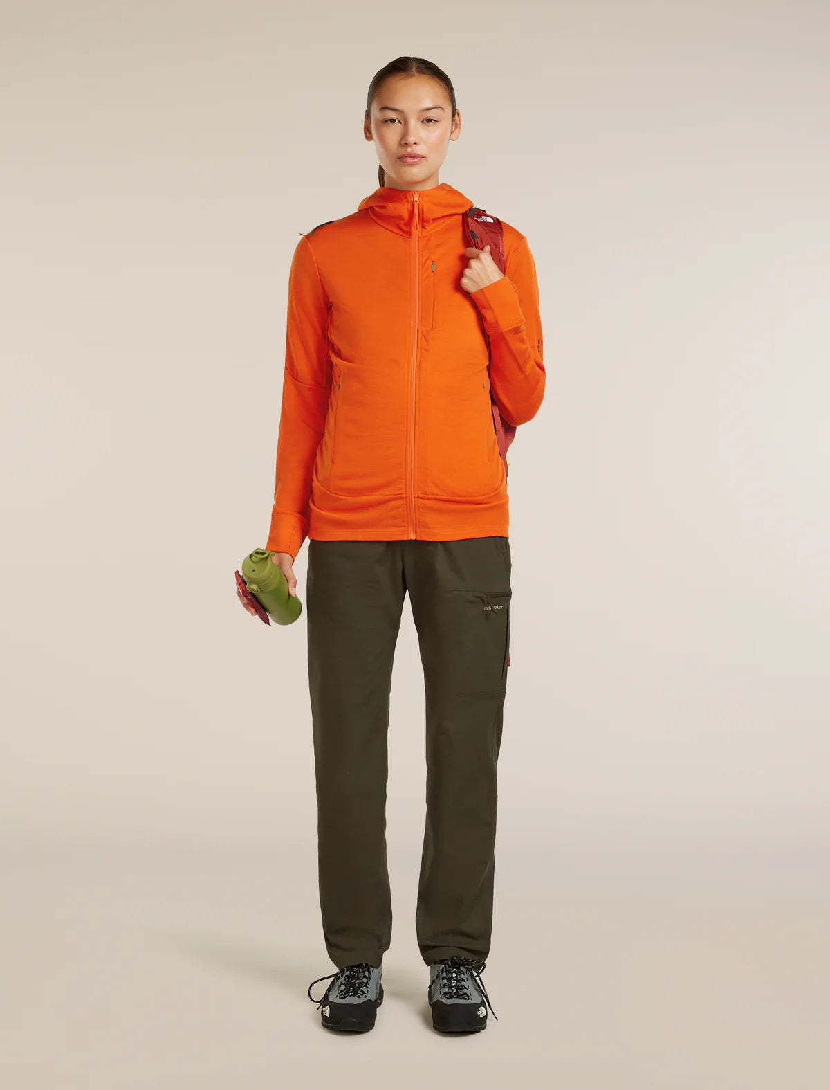 Icebreaker Womens Merino 260 Quantum LS Zip Hoodie