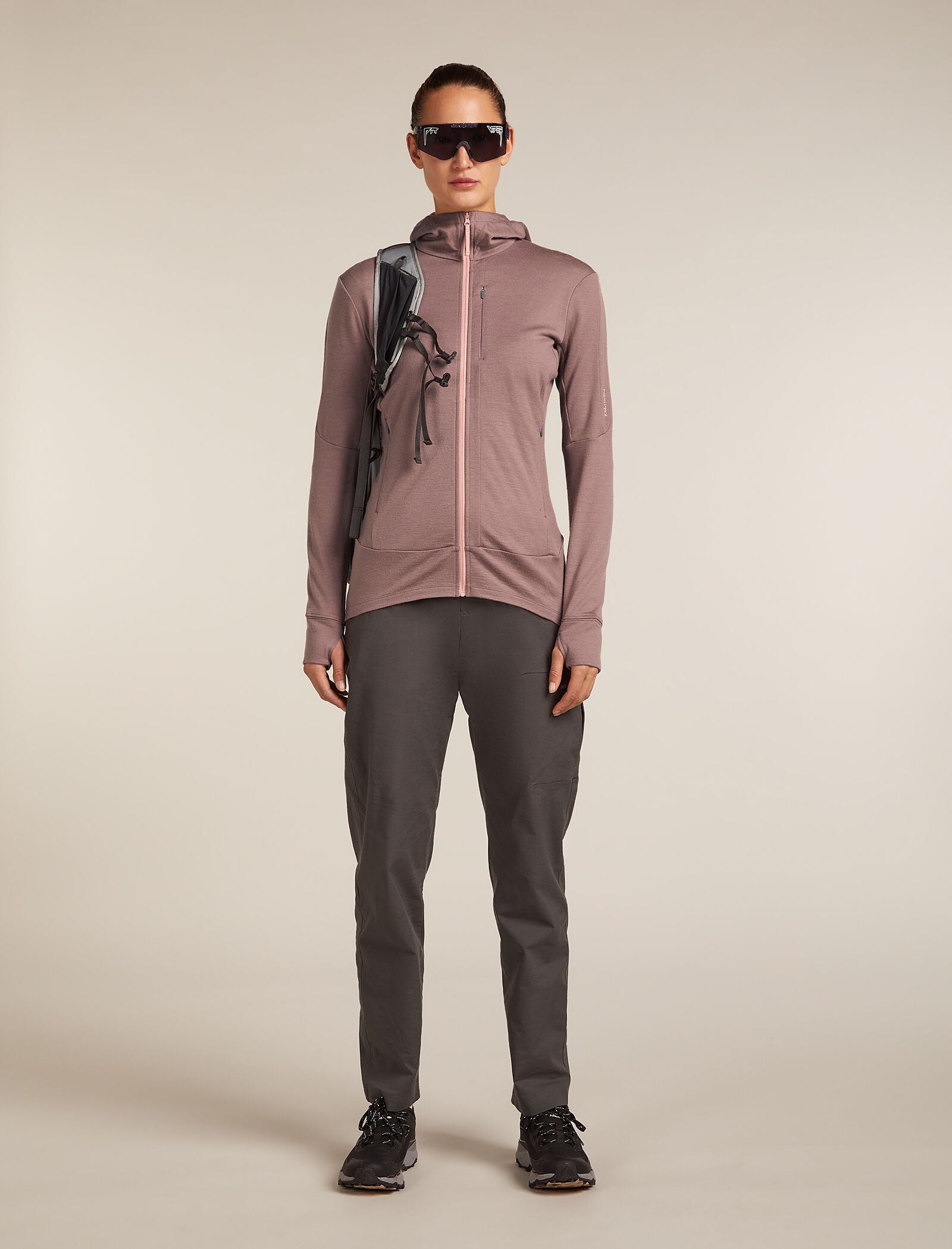 Icebreaker Womens 260 Quantum Long Sleeve Zip Hoodie