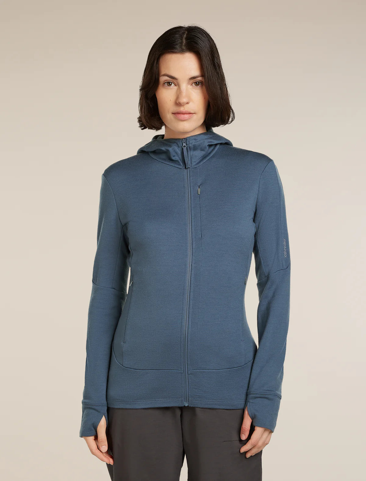 Icebreaker Womens Merino 260 Quantum LS Zip Hoodie DAWN