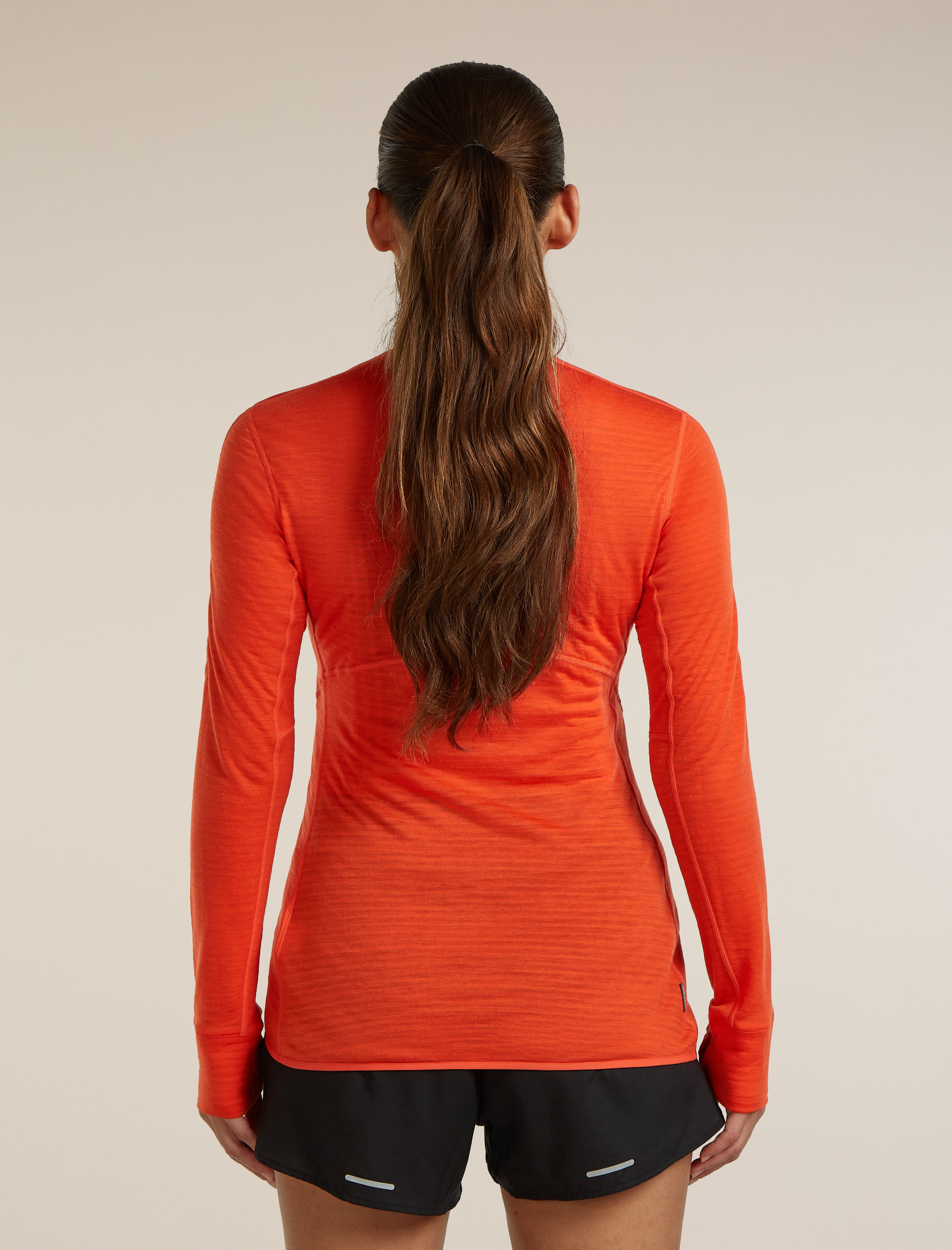 Icebreaker Womens Merino Blend 200 RealFleece Descender LS Half Zip