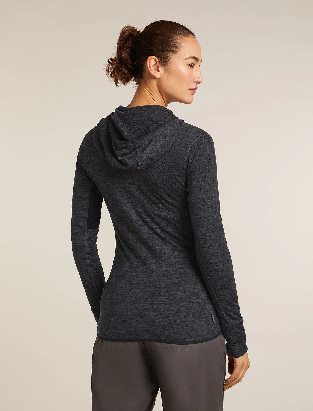 Icebreaker Womens Merino Blend 200 RealFleece Descender LS Zip Hoodie