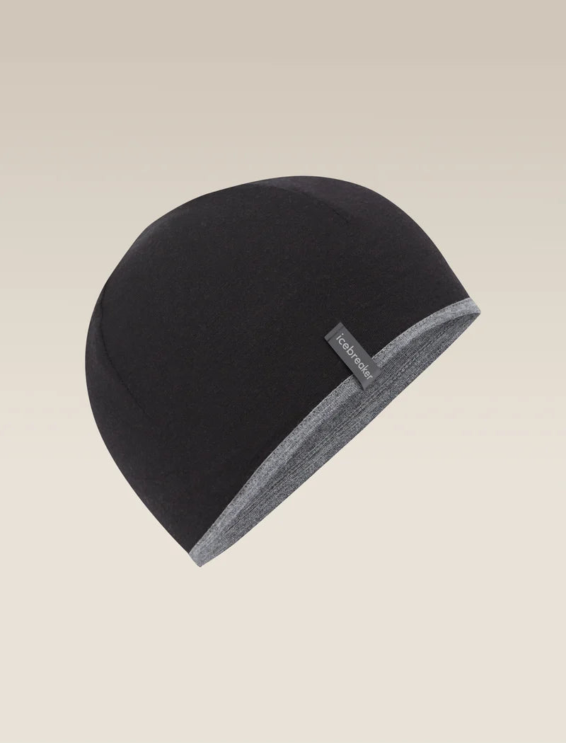 Icebreaker Pocket Hat One Size Black Gritstone Hthr