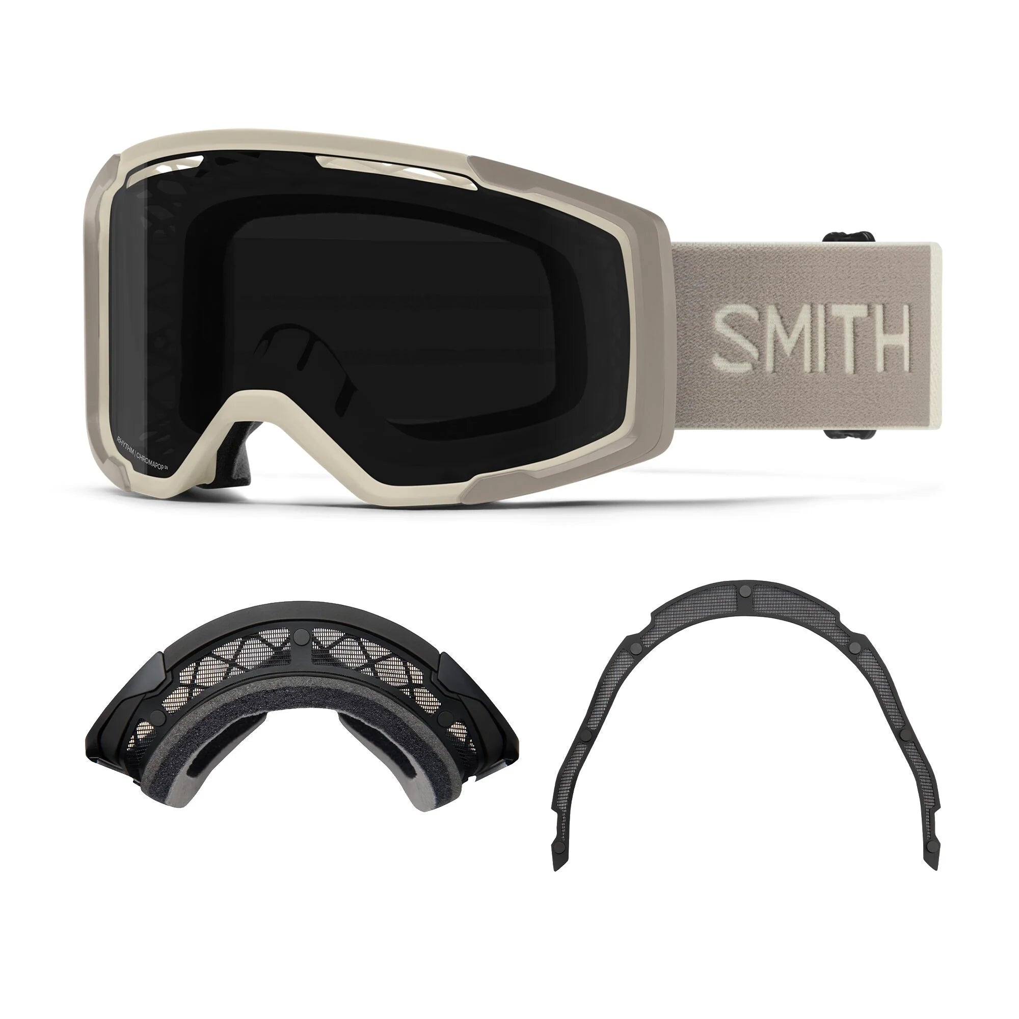 Smith Rhythm AF MTB + Dirt Screen Goggles CP Sun Black Clear CHALK