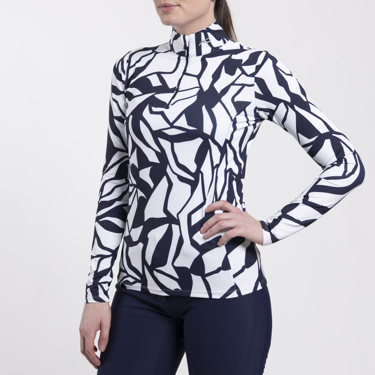 Kjus Womens Motion Print Half-Zip