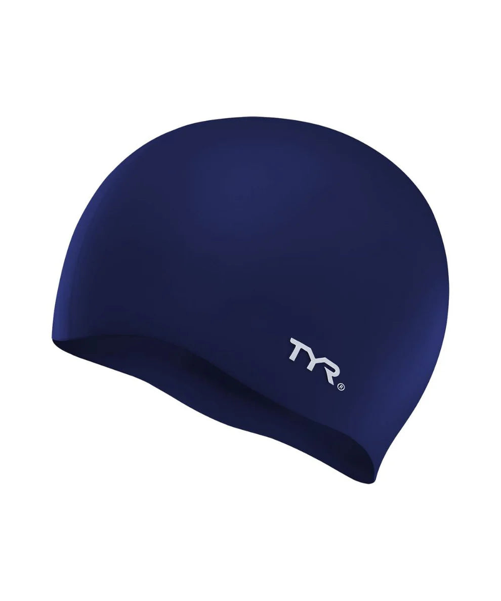 TYR Unisex Youth Wrinkle-Free Silicone Swim Cap - Youth