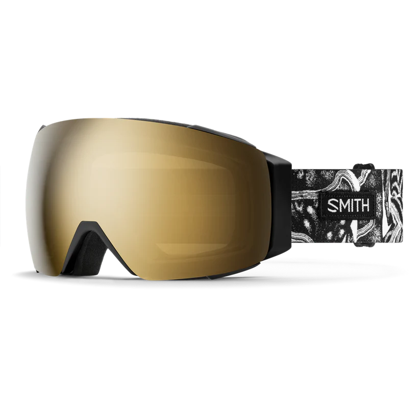 Smith I/O Mag Low Bridge Fit Ski Goggle CP Sun Black Gold Mirror St Blue Sensor Mirror Tyler Keaton Robbins Artist Series