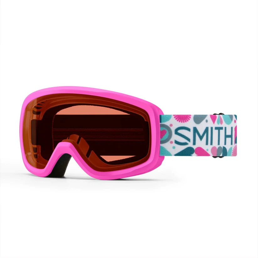 Smith Kids Snowday Ski Goggle RC36 Vivid Pink Hearts