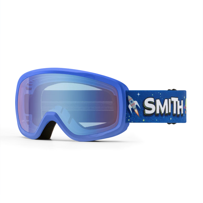 Smith Kids Snowday Ski Goggle Blue Sensor Mirror Supernova Rockets