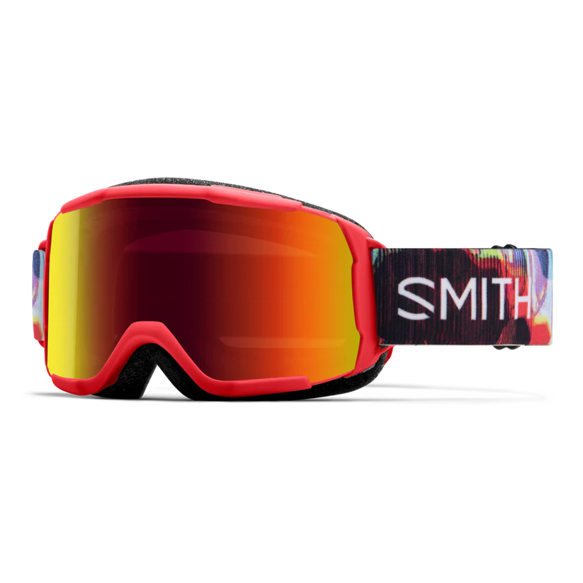 Smith Kids Daredevil Ski Goggle Red Sol-X Mirror Patrol Mixed Signals