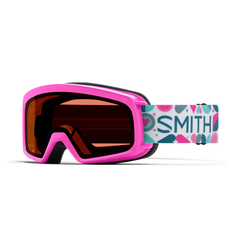 Smith Kids Rascal Ski Goggle RC36 Vivid Pink Hearts