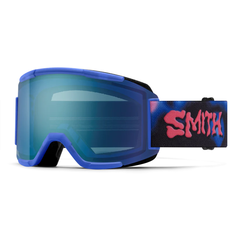 Smith Squad Low Bridge Fit Ski Goggle CP Ev Blue Mirror Yellow Supernova Vibes