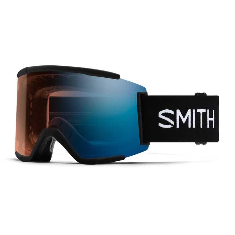 Smith Squad XL Low Bridge Fit Ski Goggle CP Pro Photo Blue Mirror Black