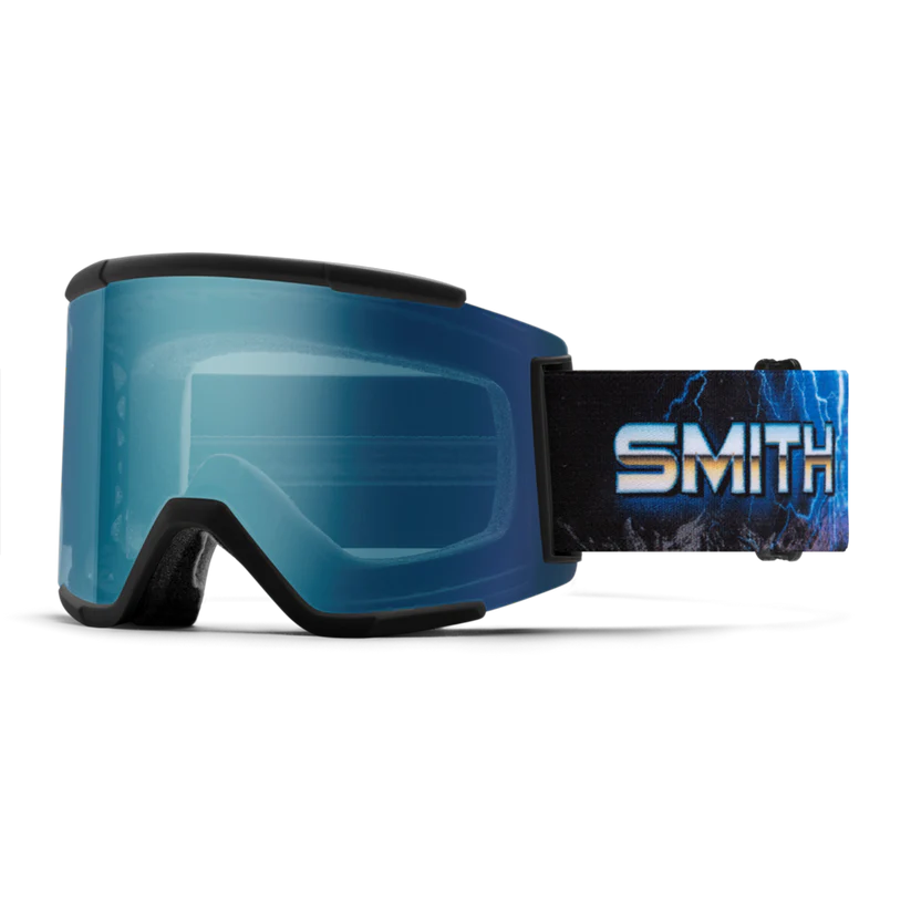 Smith Squad XL Low Bridge Fit Ski Goggle CP Ev Blue Mirror St Blue Sensor Mirror Open Road