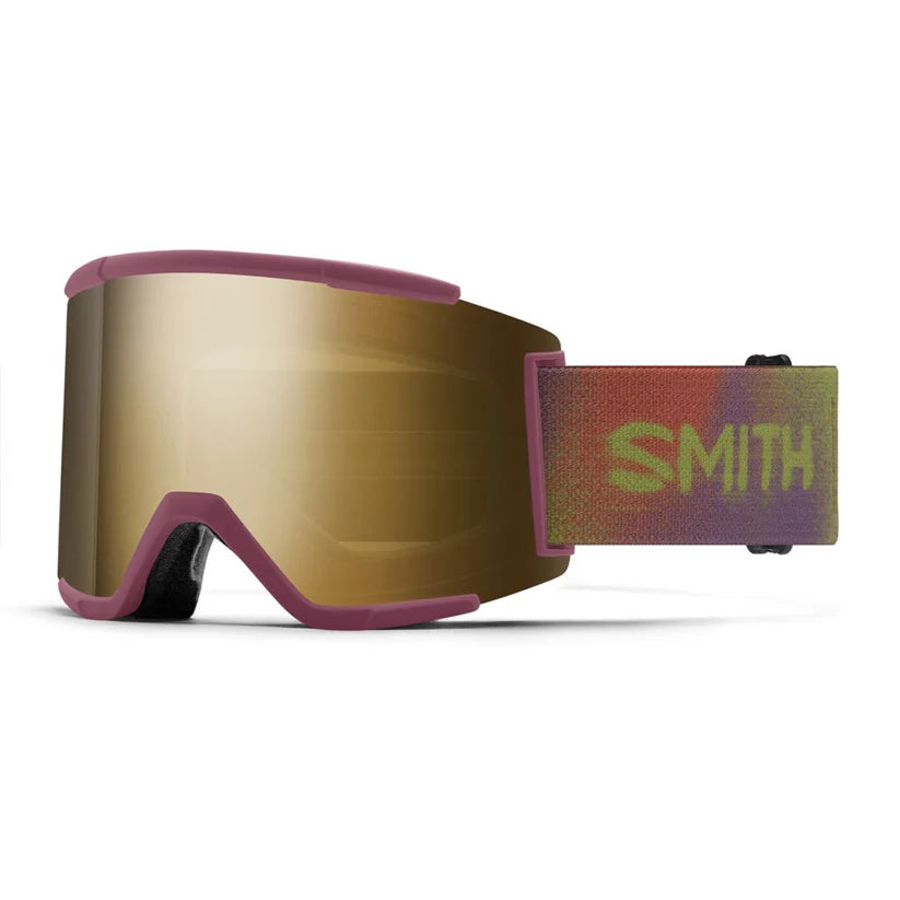 Smith Squad XL Low Bridge Fit Ski Goggle CP Sun Black Gold Mirror St Blue Sensor Mirror Sprayer