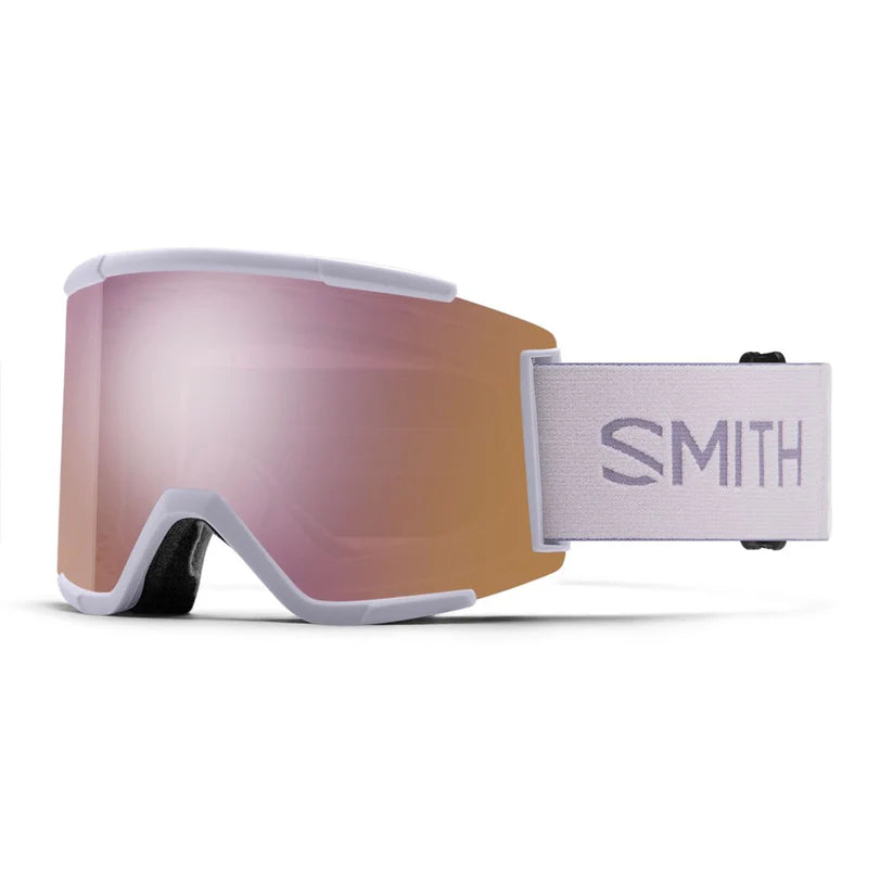 Smith Squad XL Low Bridge Fit Ski Goggle CP Ev Rose Gold Mirror St Rose Flash Lunar Fog