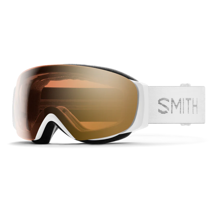 Smith I/O Mag S Ski Goggle CP Pro Photo Gold Mirror St Blue Sensor Mirror White Chunky Knit