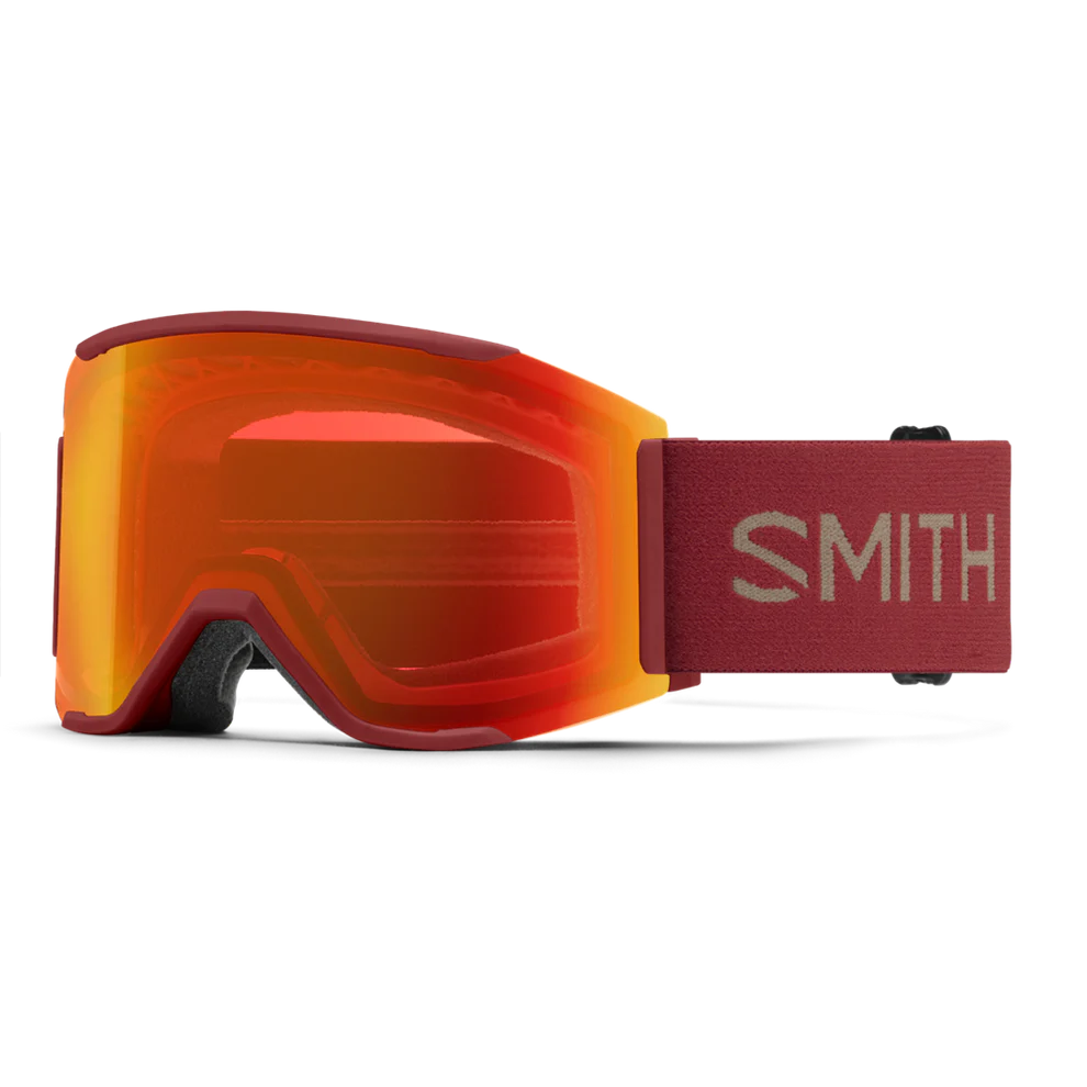 Smith Squad Mag Ski Goggle CP Ev Red Mirror St Yellow Flash Ironwood