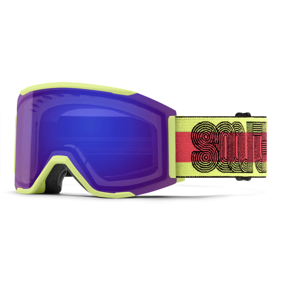 Smith Squad Mag Ski Goggle CP Ev Violet Mirror St Amber Serpentine Lined Up