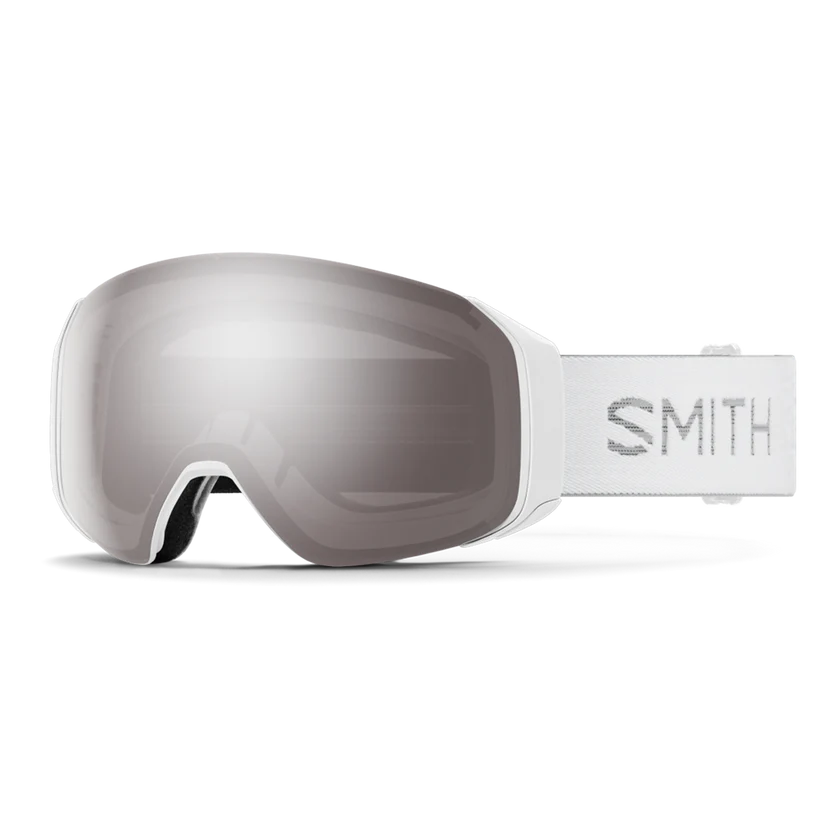 Smith 4D Mag S Ski Goggle CP Sun Platinum Mirror St Blue Sensor Mirror White Chunky Knit