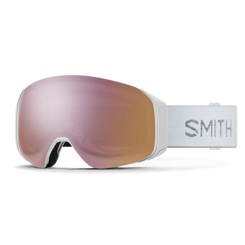 Smith 4D Mag S Ski Goggle CP Ev Rose Gold Mirror St Rose Flash White Chunky Knit