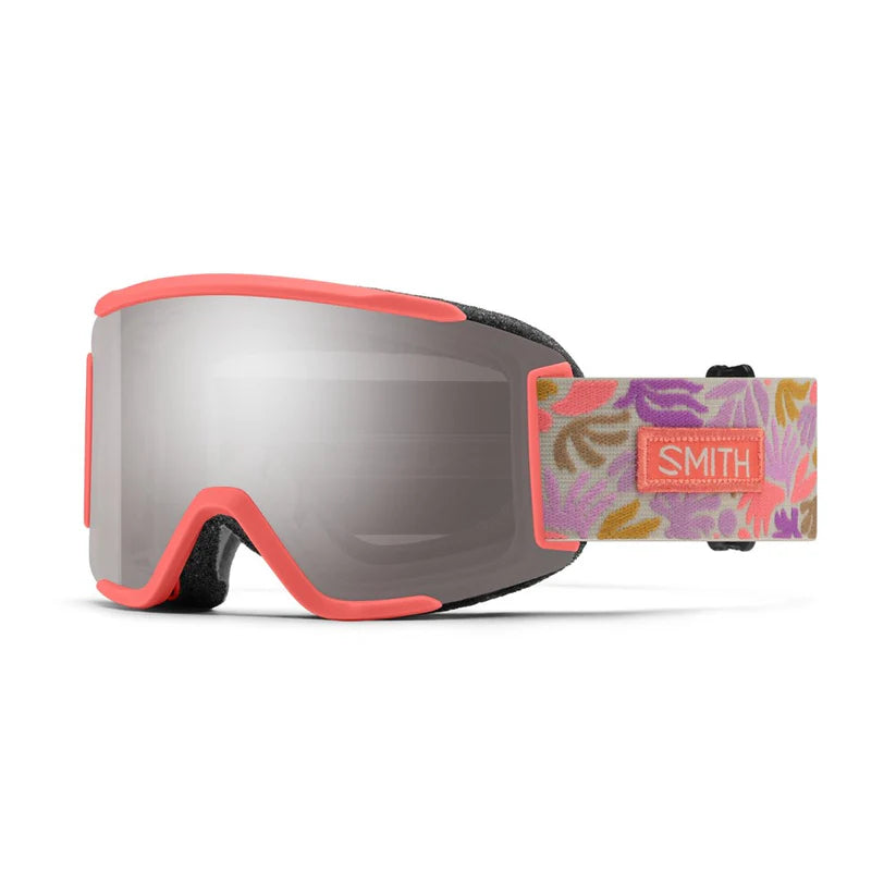 Smith Squad S Ski Goggle CP Sun Platinum Mirror Clear Flare Flora