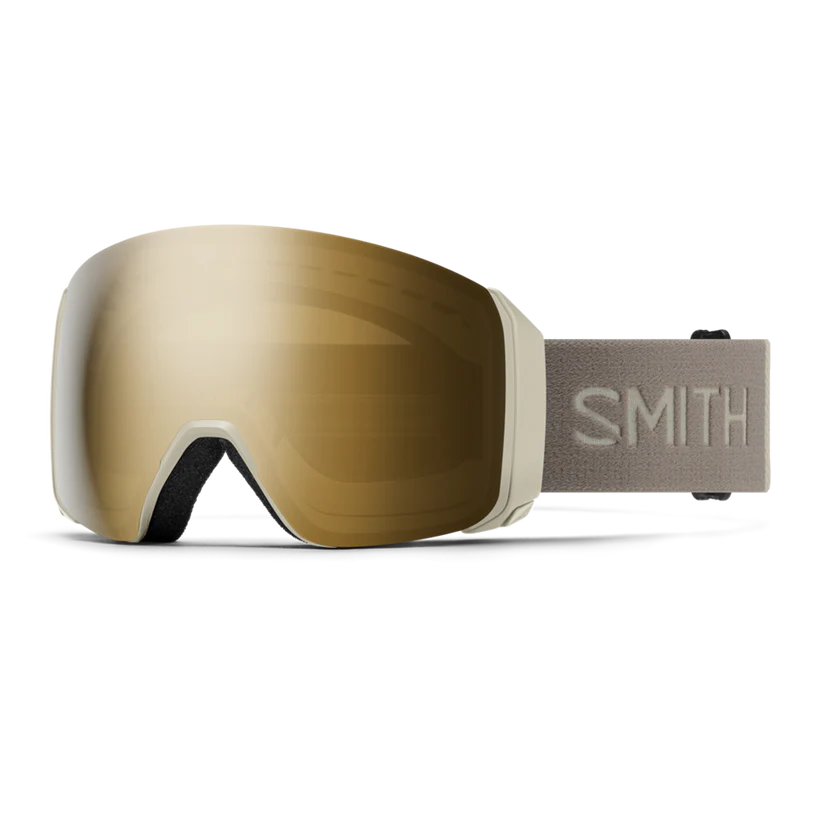 Smith 4D Mag XL Ski Goggle CP Sun Black Gold Mirror St Blue Sensor Mirror CHALK