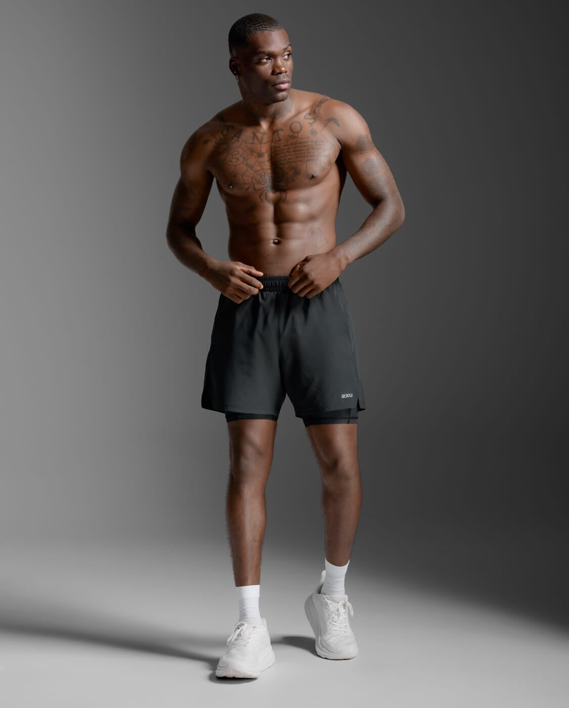 2XU Mens Aero Mesh 2-in-1 5 Inch Shorts