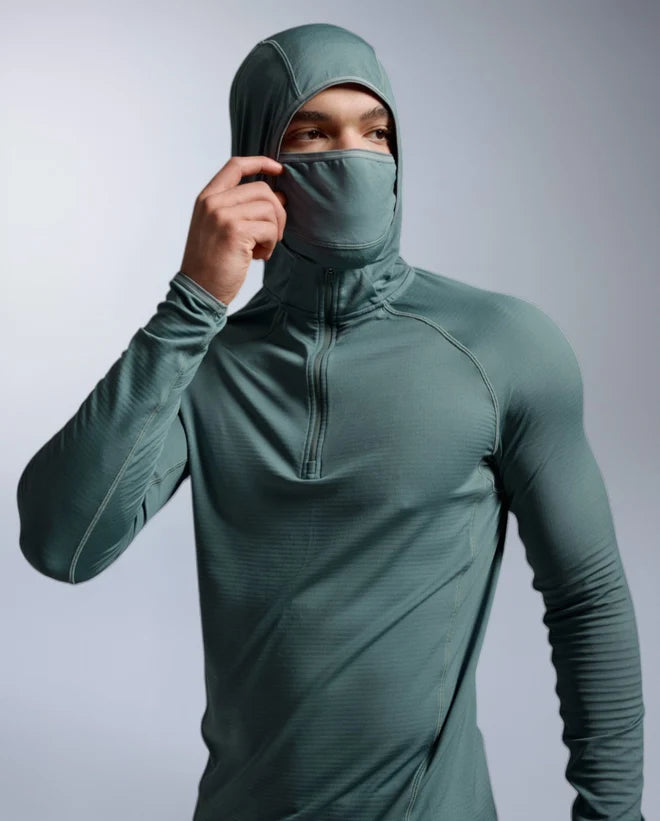 2XU Mens Ignition Grid 1/2 Zip Hoodie