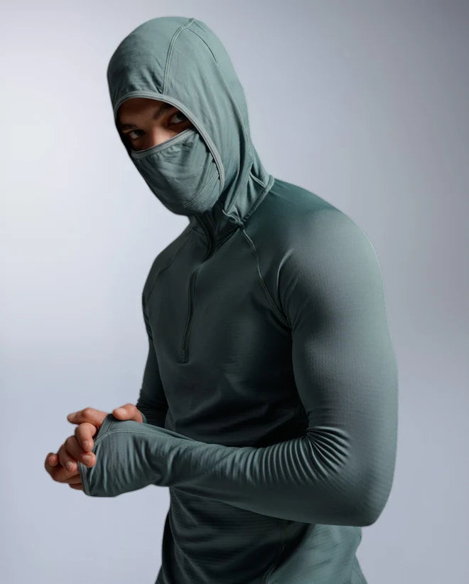 2XU Mens Ignition Grid 1/2 Zip Hoodie