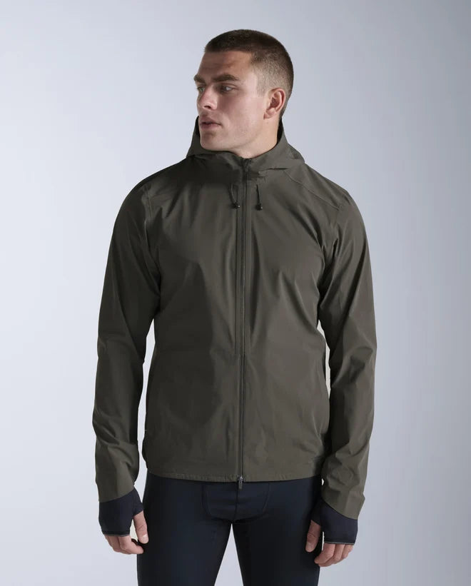 2XU Mens Ignition Shield Waterproof Jacket Flint Black Reflective