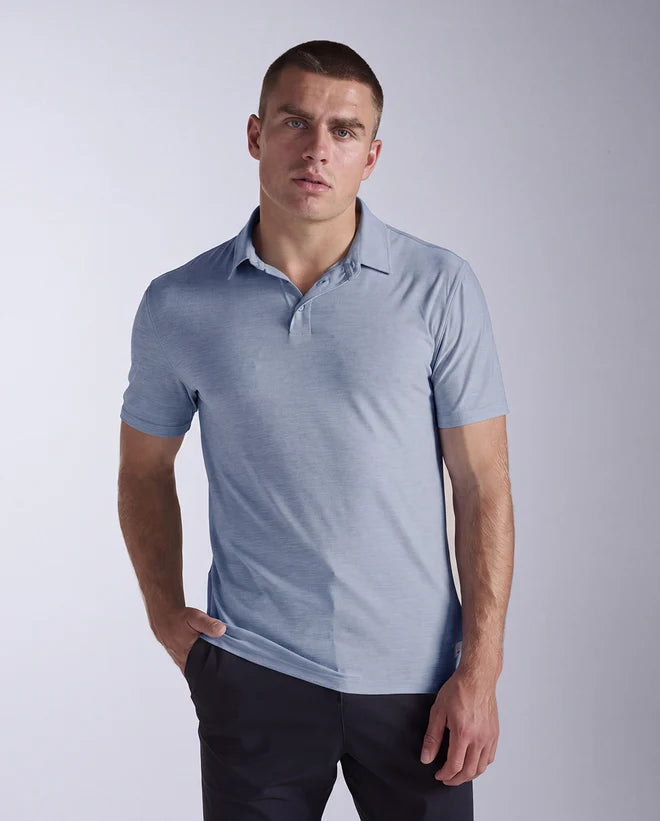 2XU Mens Mens Signature Polo Blue Shade Blue Shade