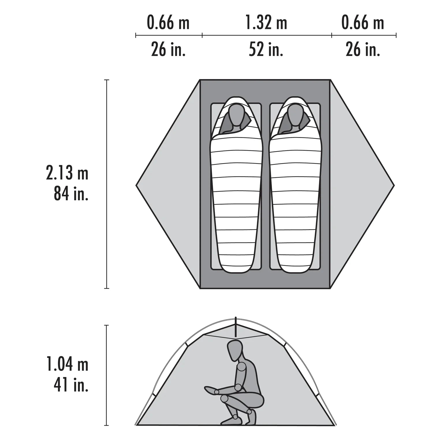 MSR Elixir 2 Tent (Footprint Incl.)